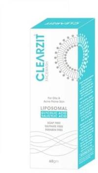 clearzit face wash glycolic acid and salicylic acid facewash