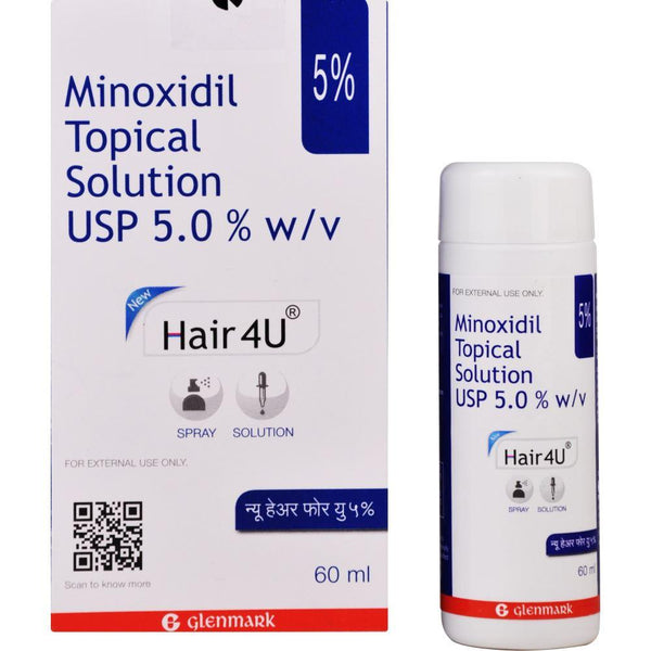 Hair 4u 5 topical solution (60ml) for hair loss and hair regrowth