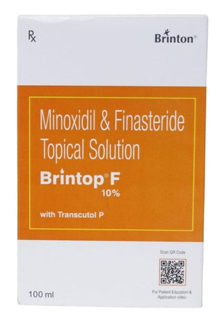 Brintop f 10 topical solution 100ml for hair loss and hair regrowth