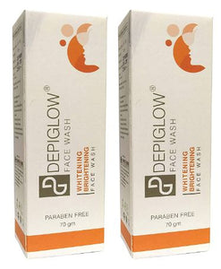 Depiglow facewash (pack of 2) (140gm) Glutathione Creamy face wash for Skin Whitening & Brightening