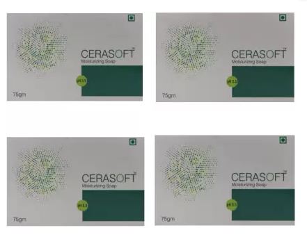 cerasoft moisturizing soap (75GM*4) for dry skin