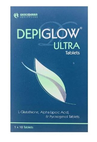 depiglow ultra tablet : glutathione tablet for skin whitening