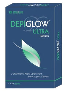 depiglow ultra tablet : glutathione tablet for skin whitening