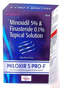 miloxir 5 pro F topical solution (90ml) for hair loss and hair regrowth