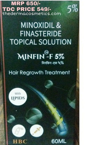 this is a image of minfin f 5 topical solution for hair loss and hair regrowth
