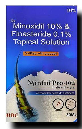 minfin pro 10 topical solution (60ml) for hair loss and hair regrowth