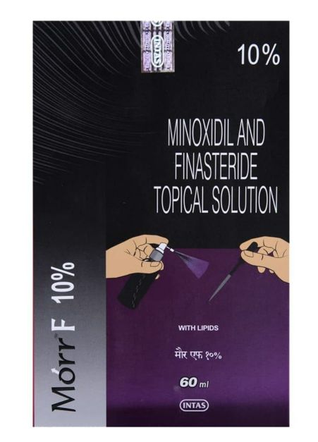 morr F 10 topical solution (60ml) for hair loss and hair regrowth